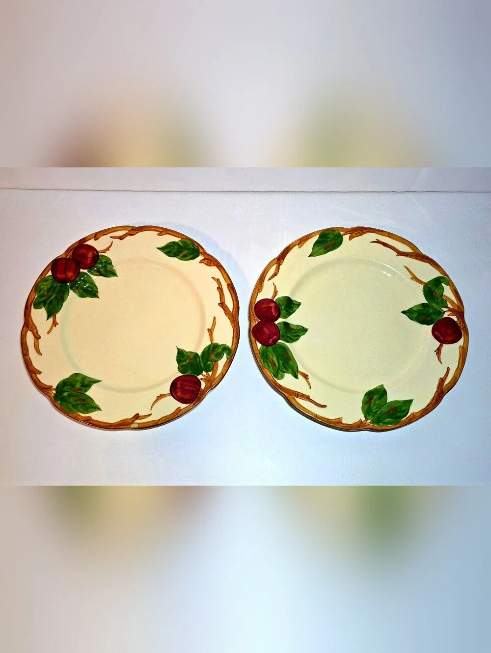 Franciscan Apple Earthenware Plates 9.5